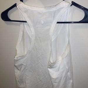 Lululemon White Racerback Tank